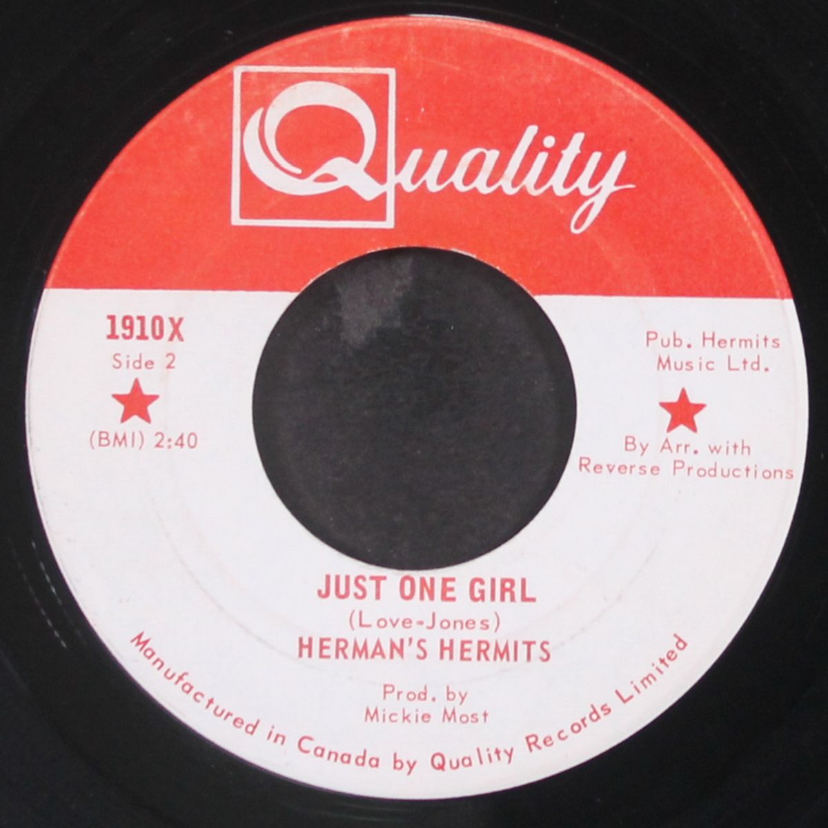 sleepy joe / just one girl by HERMAN'S HERMITS