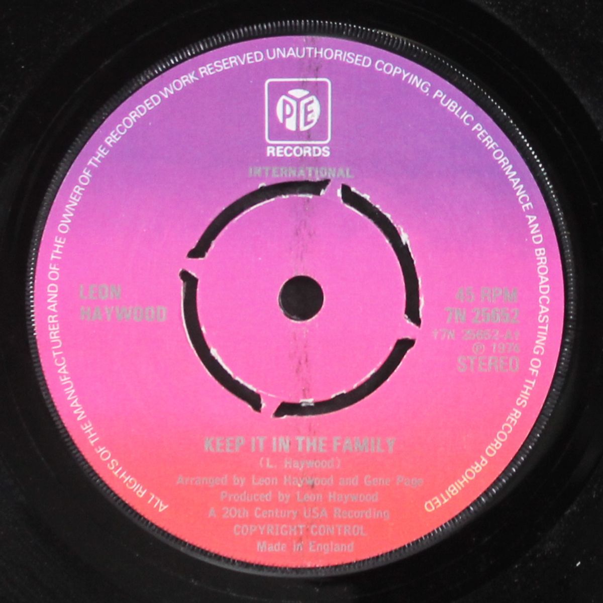 keep it in the family / long as there's you by LEON HAYWOOD