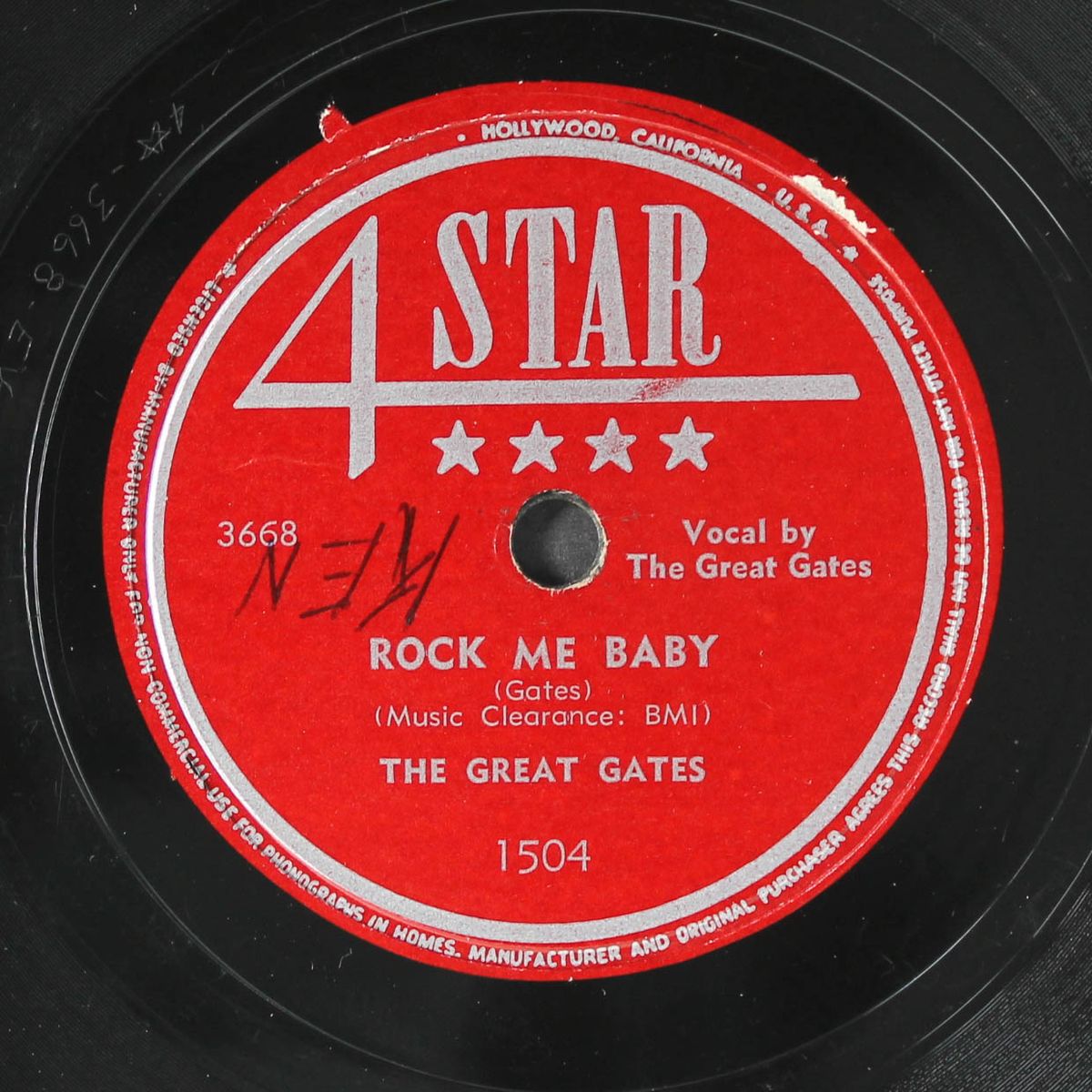 rock me baby / checkin' up blues by GREAT GATES