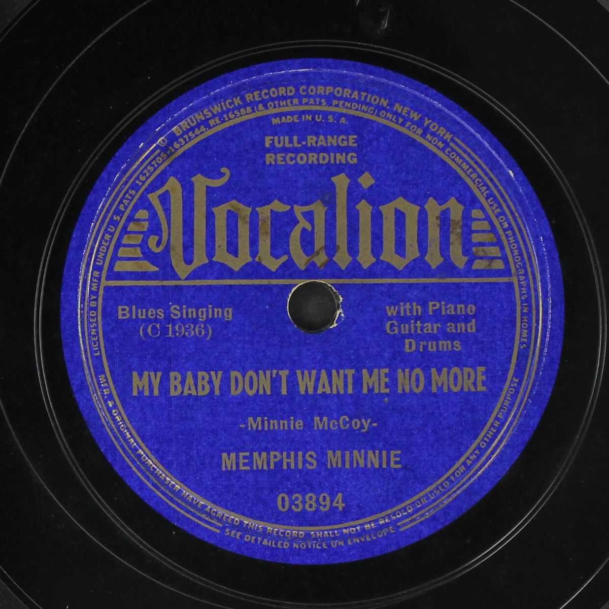 moonshine / my baby don't want me no more by MEMPHIS MINNIE