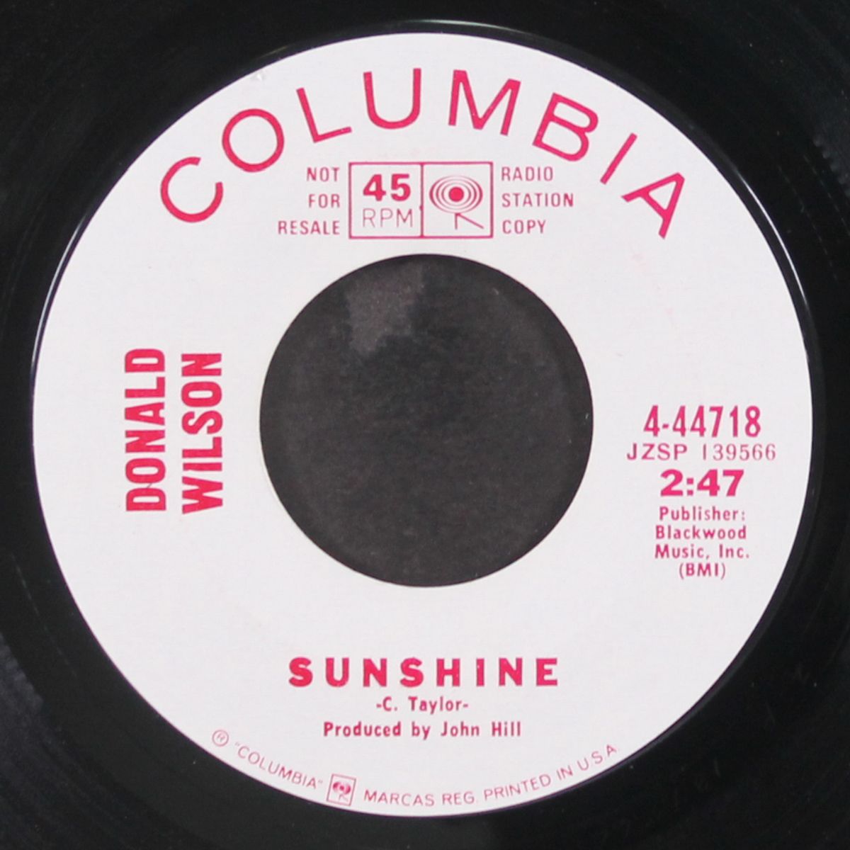 find somebody / sunshine by DONALD WILSON