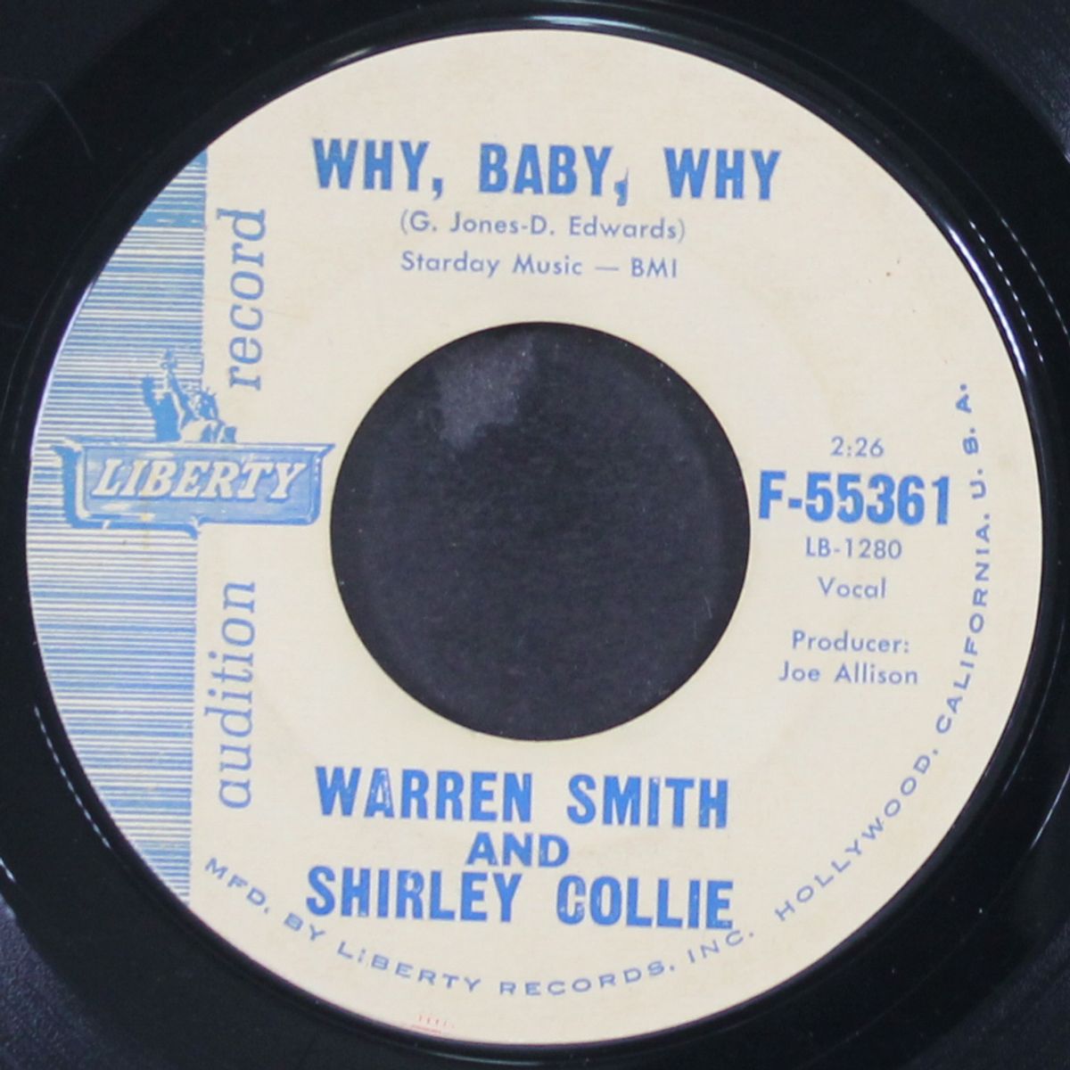 why i'm walking by WARREN SMITH & SHIRLEY COLLIE