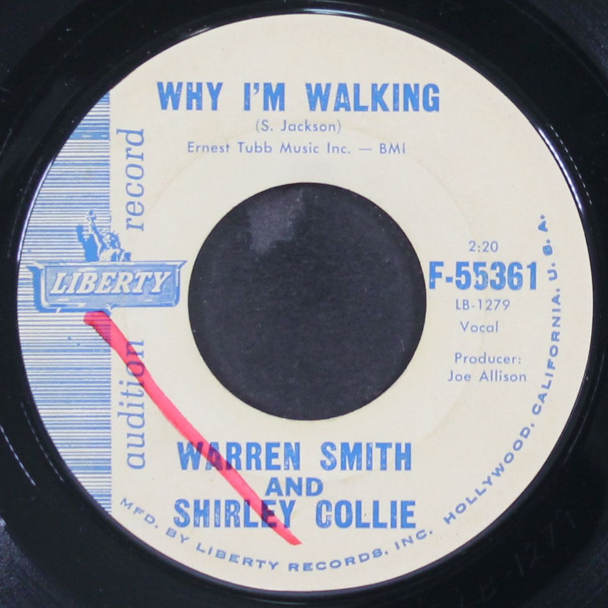 why i'm walking by WARREN SMITH & SHIRLEY COLLIE