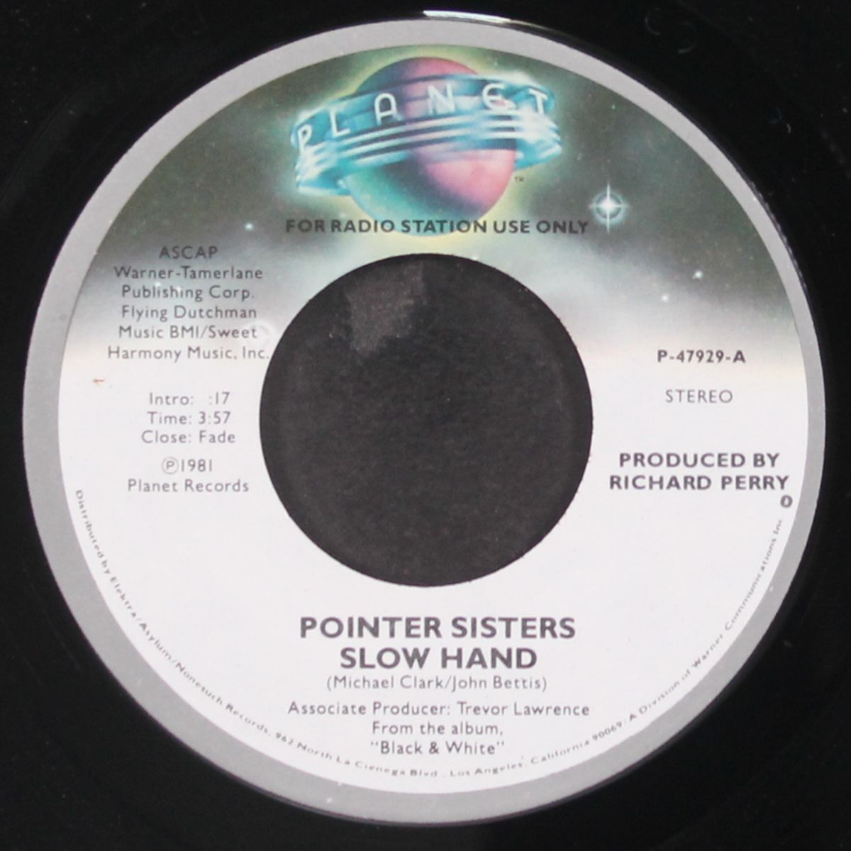 slow hand by POINTER SISTERS