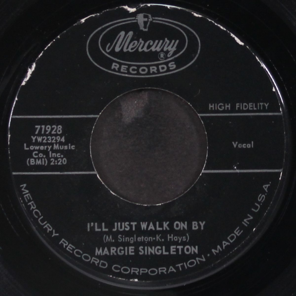 i'll just walk on by / her image keeps gettin' in the way by MARGIE SINGLETON