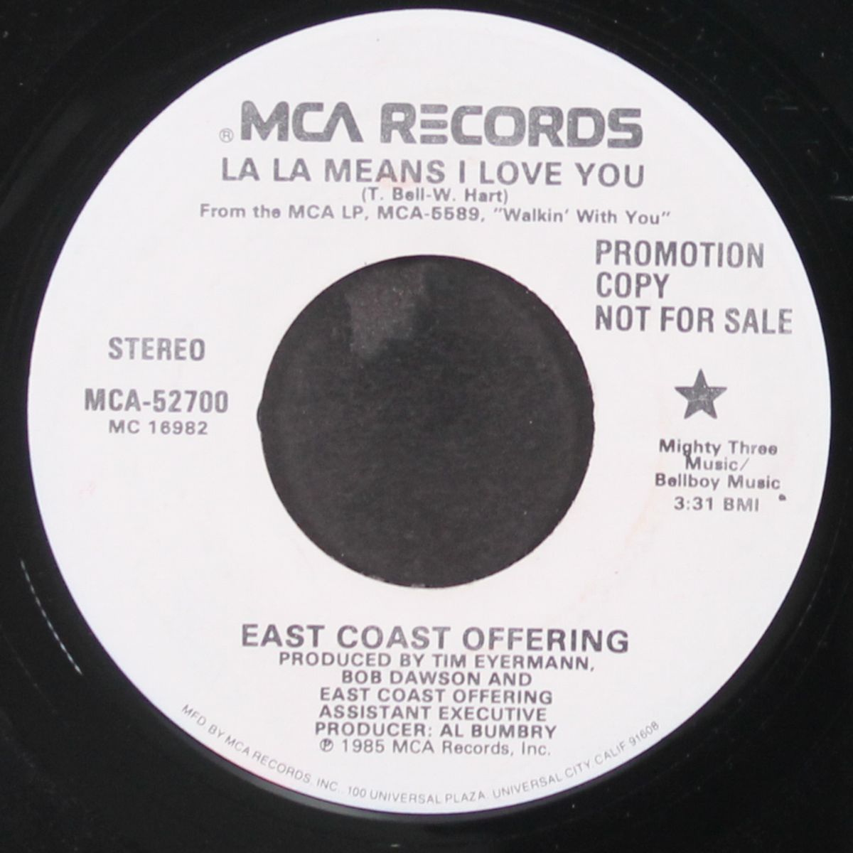 la la means i love you / same by EAST COAST OFFERING