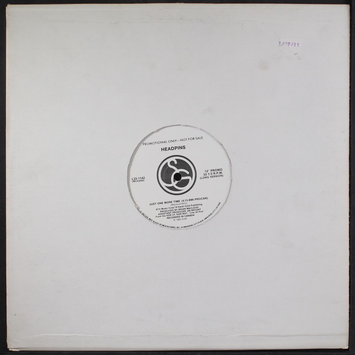 just one more time by HEADPINS