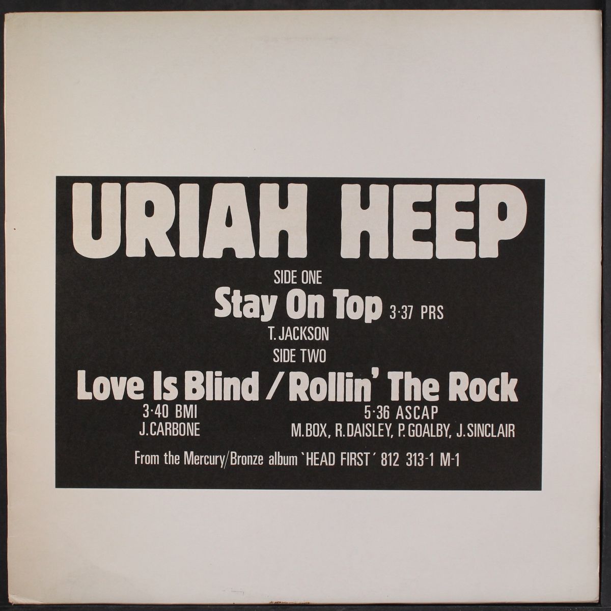 stay on top by URIAH HEEP