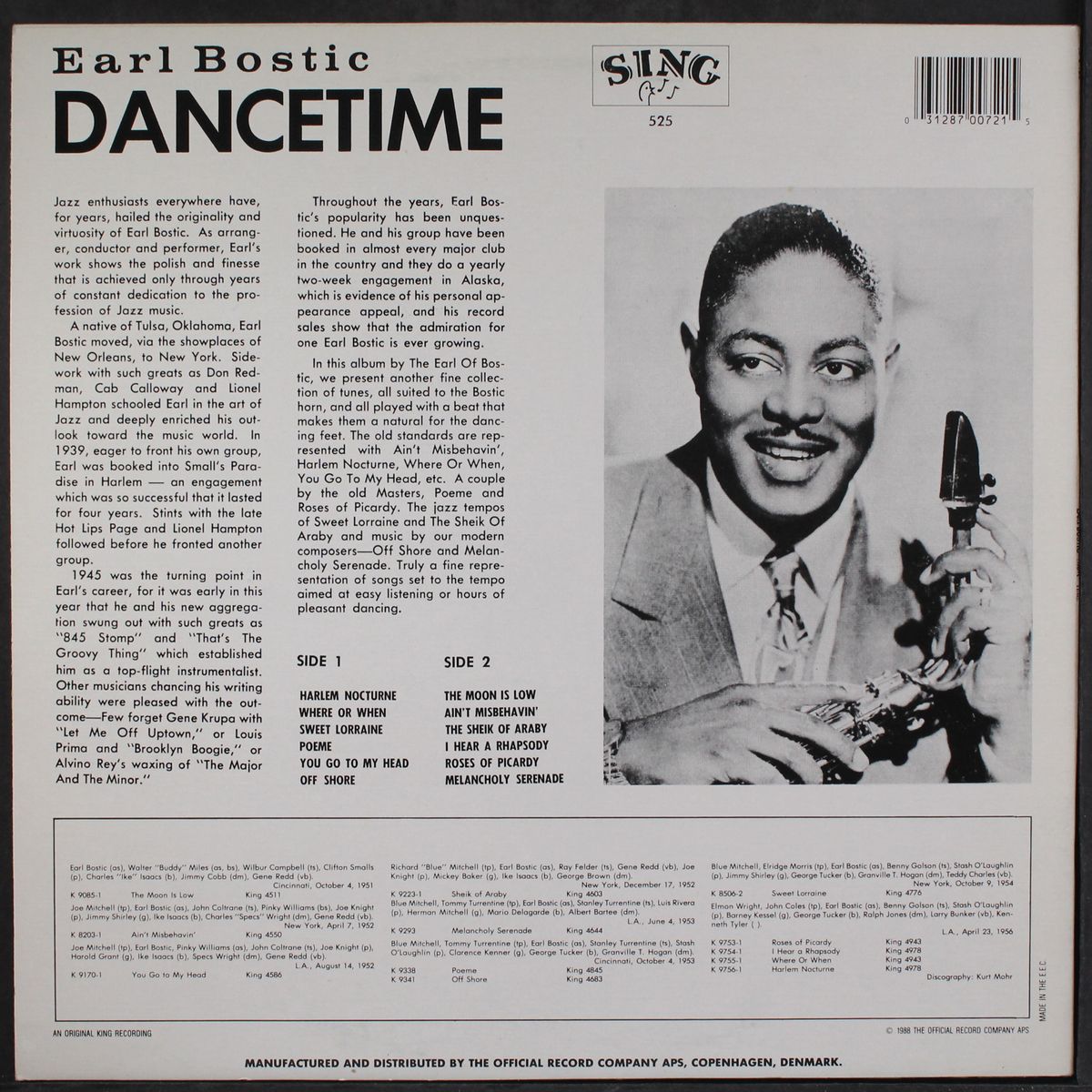 dance time by EARL BOSTIC
