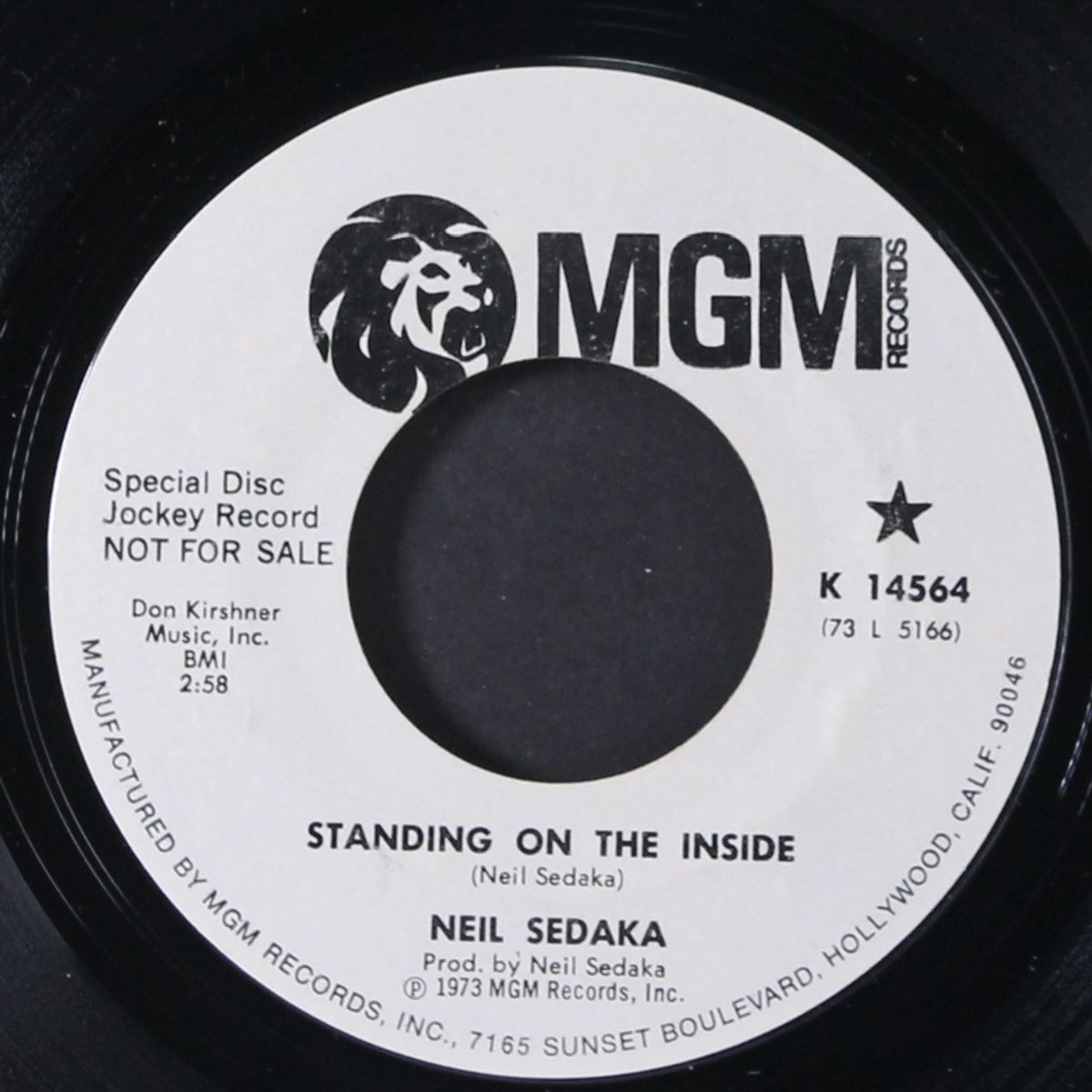 standing on the inside by NEIL SEDAKA