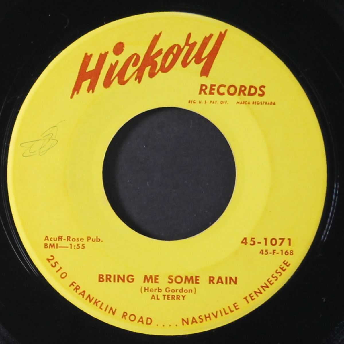 bring me some rain / coconut girl by AL TERRY