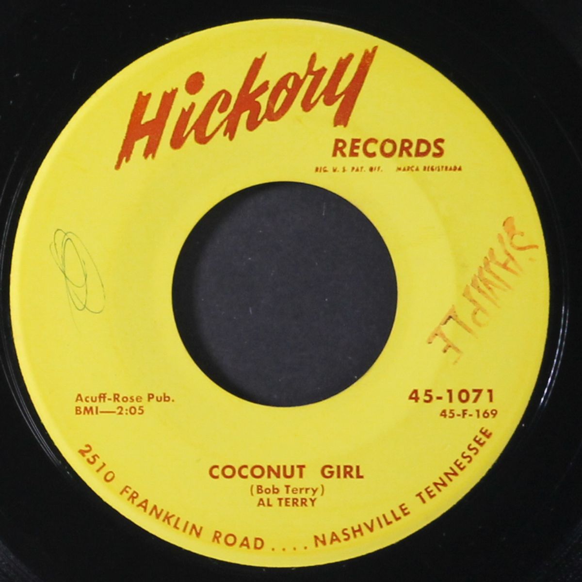 bring me some rain / coconut girl by AL TERRY