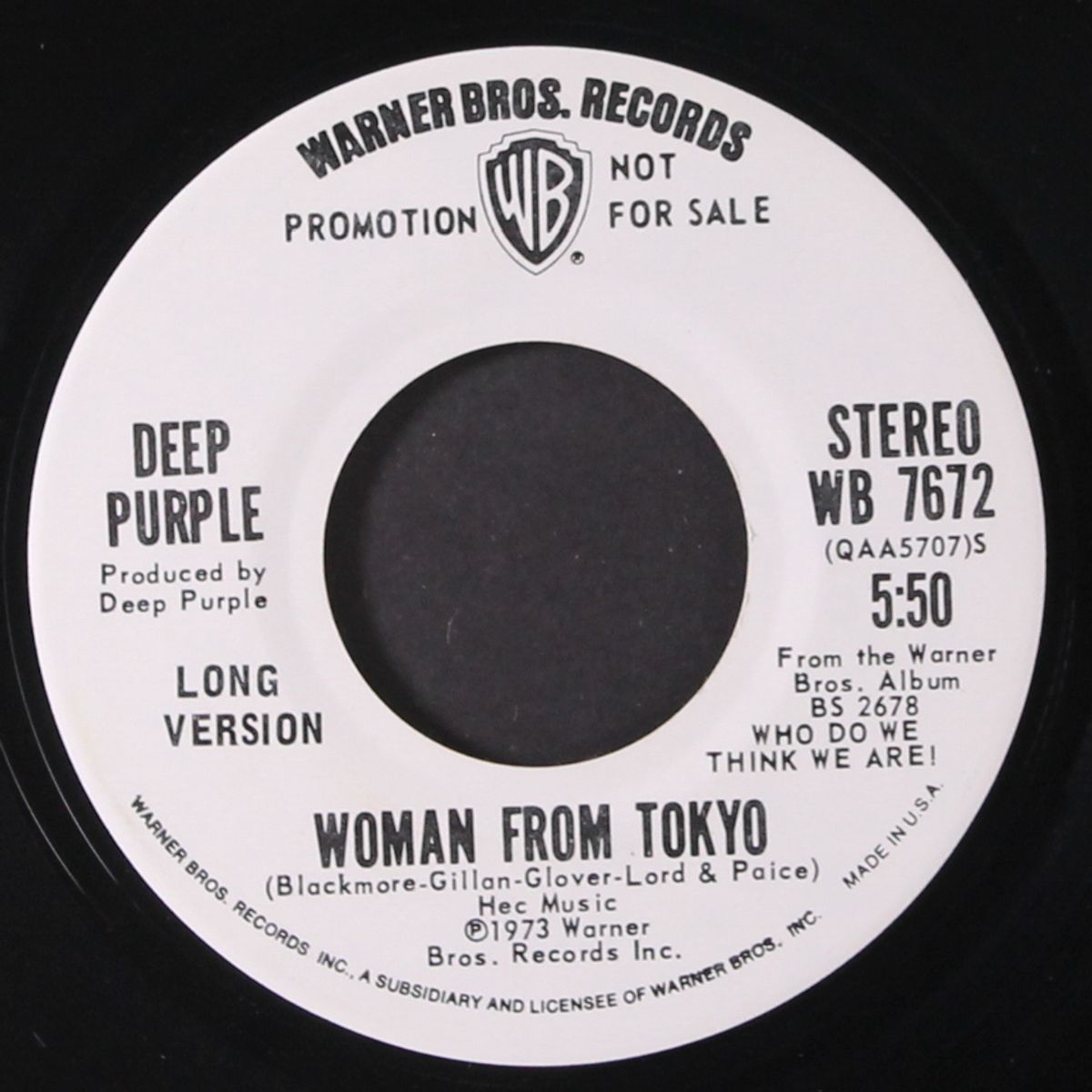 woman from tokyo by DEEP PURPLE