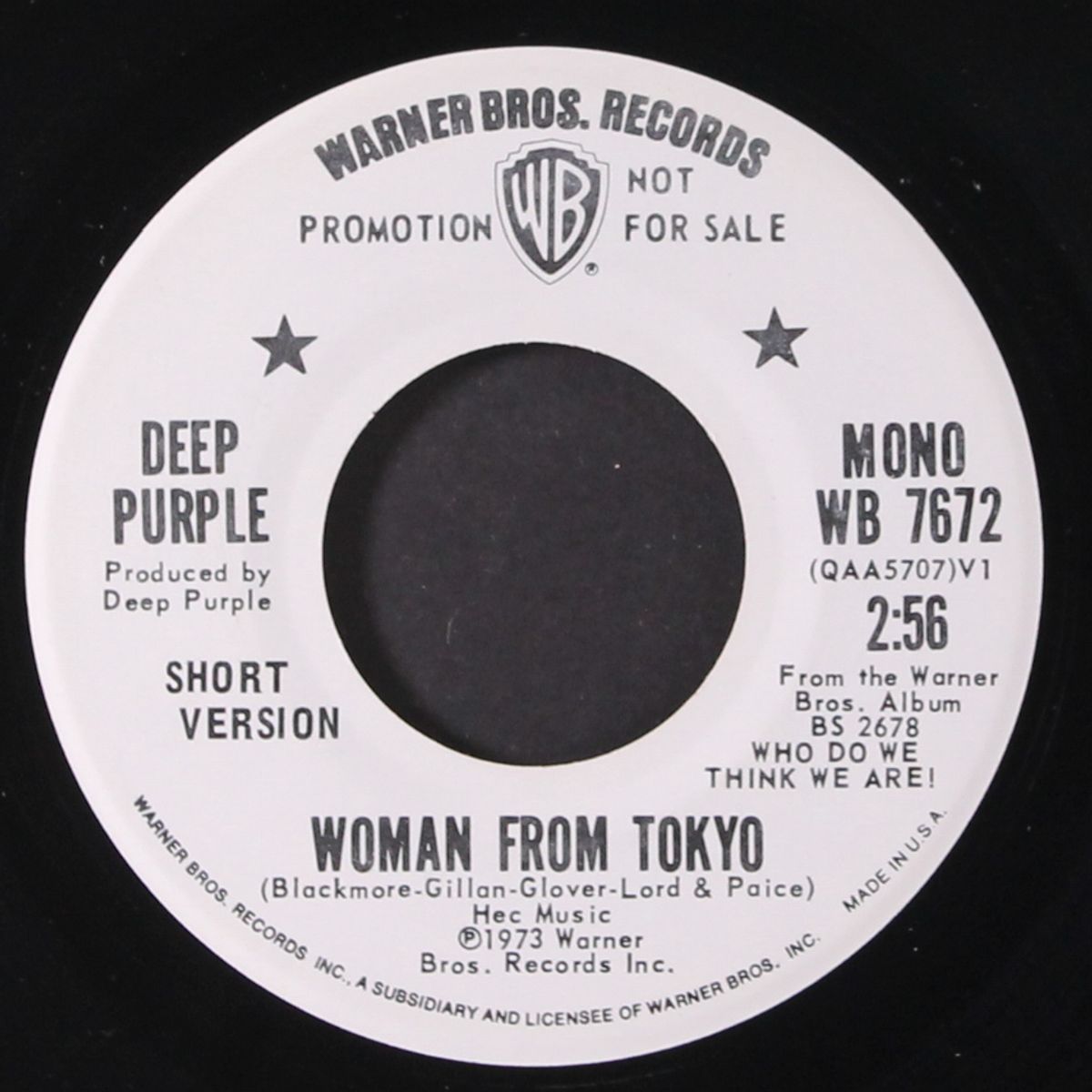 woman from tokyo by DEEP PURPLE