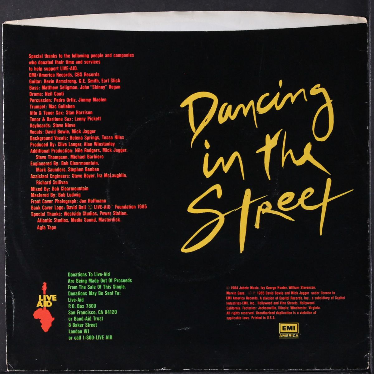 dancing in the street / instro by DAVID BOWIE & MICK JAGGER
