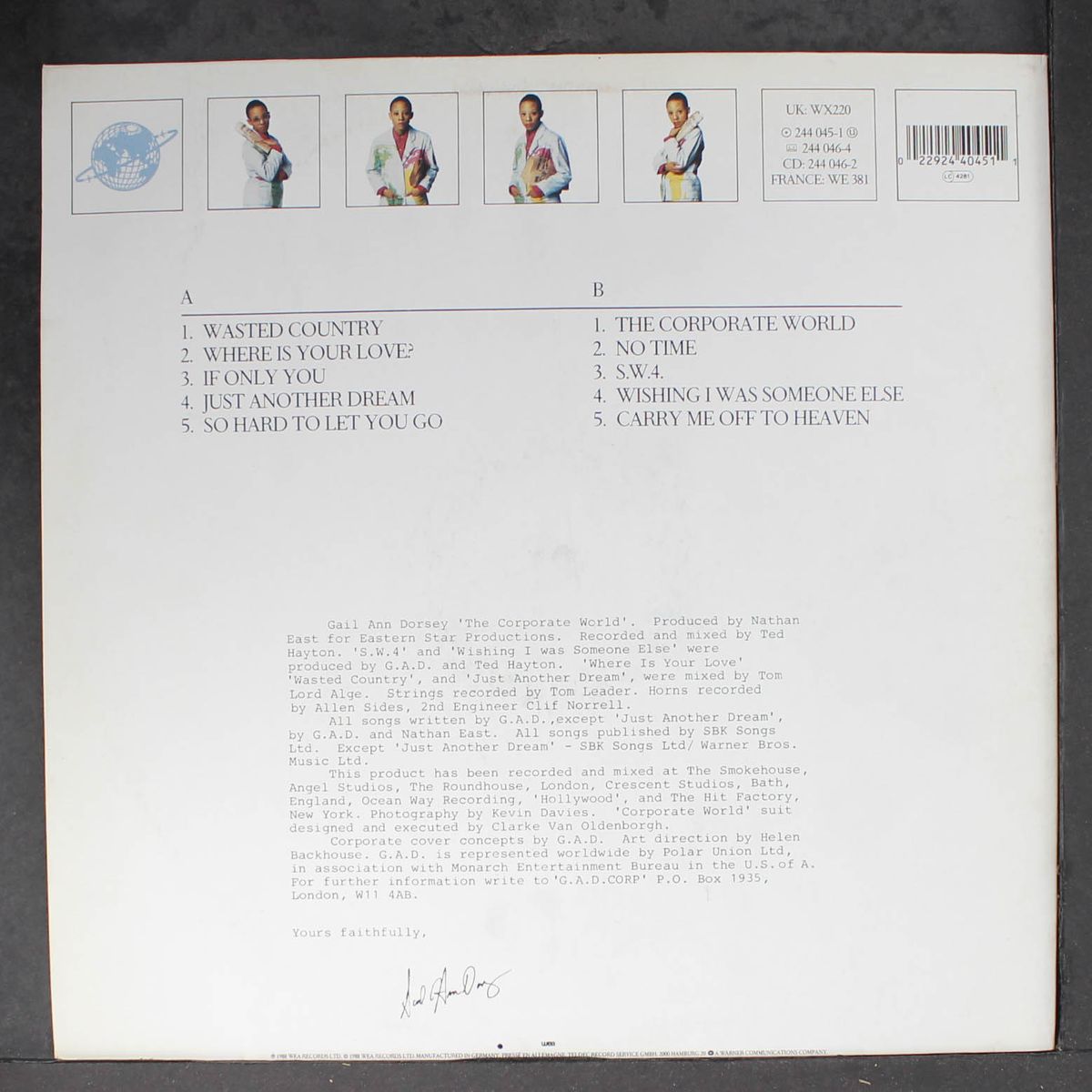the corporate world by GAIL ANN DORSEY