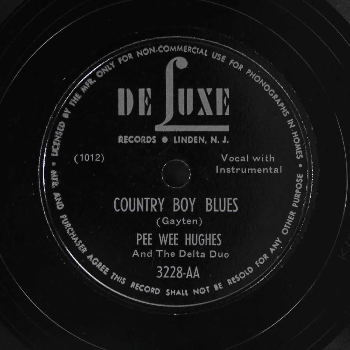 santa fe blues / country boy by PEE WEE HUGHES