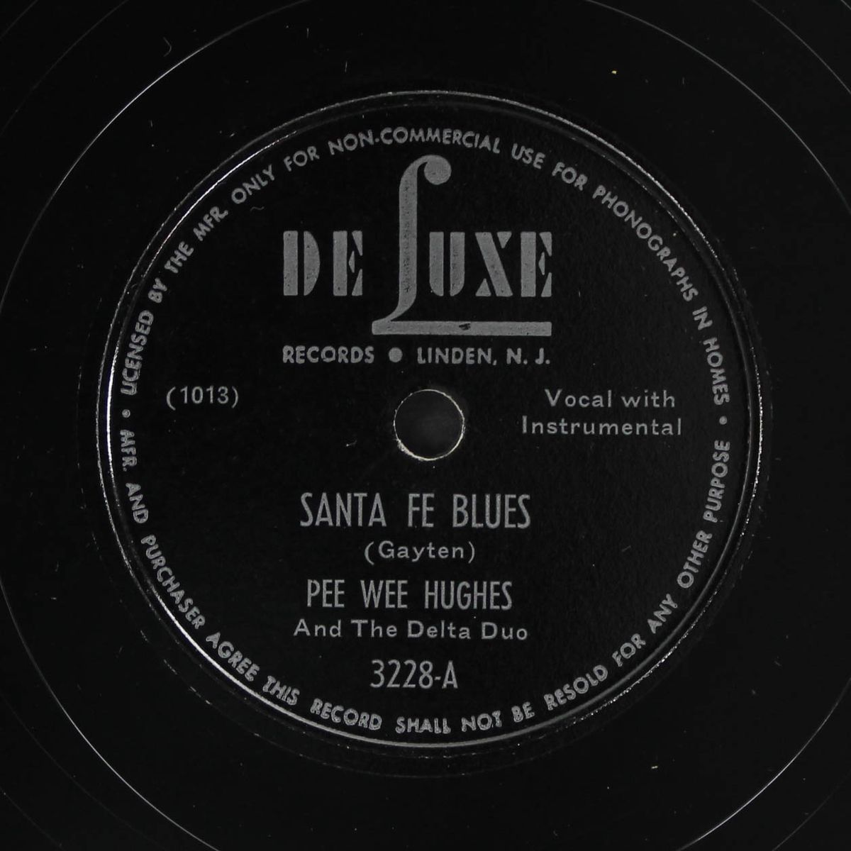 santa fe blues / country boy by PEE WEE HUGHES