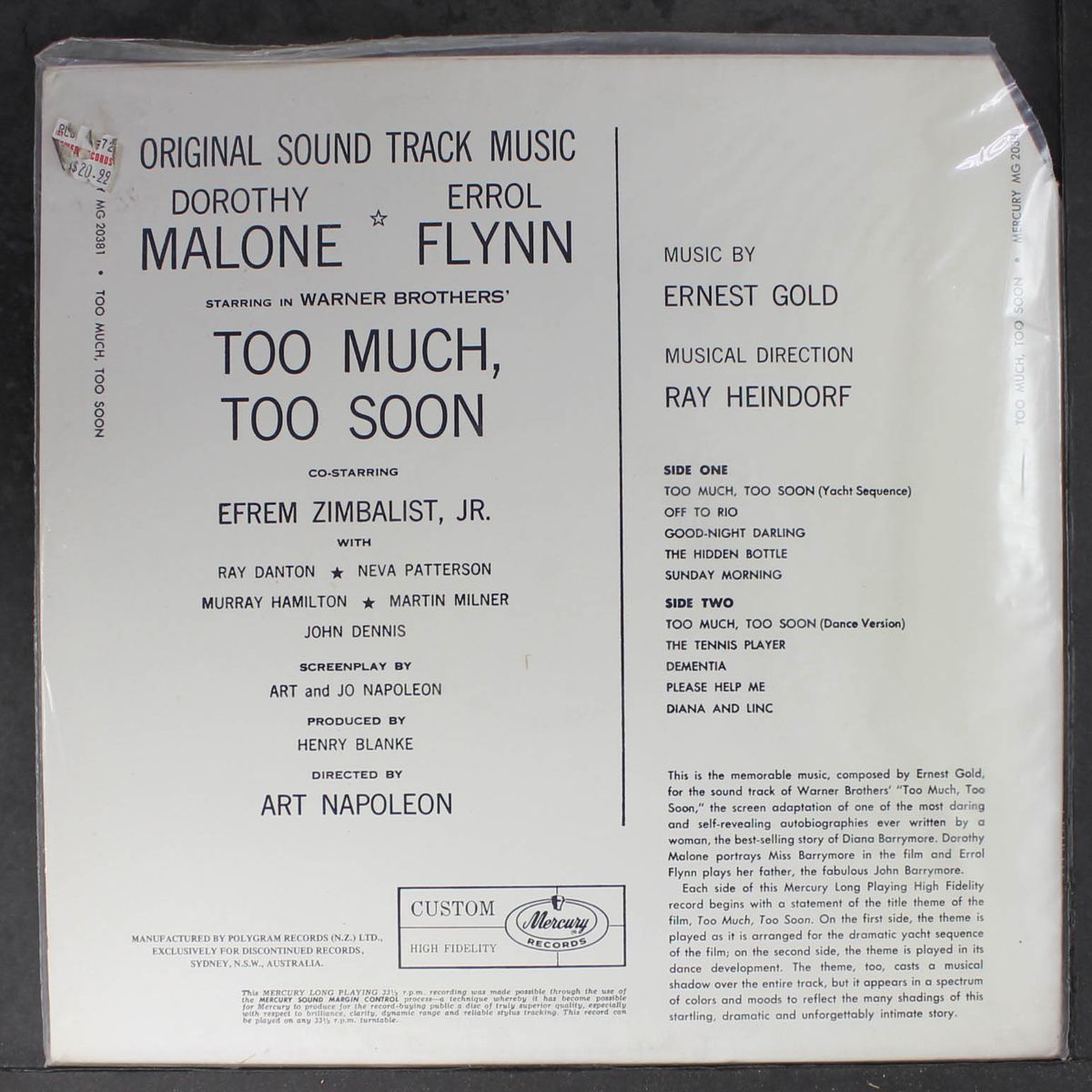 too much too soon by SOUNDTRACK