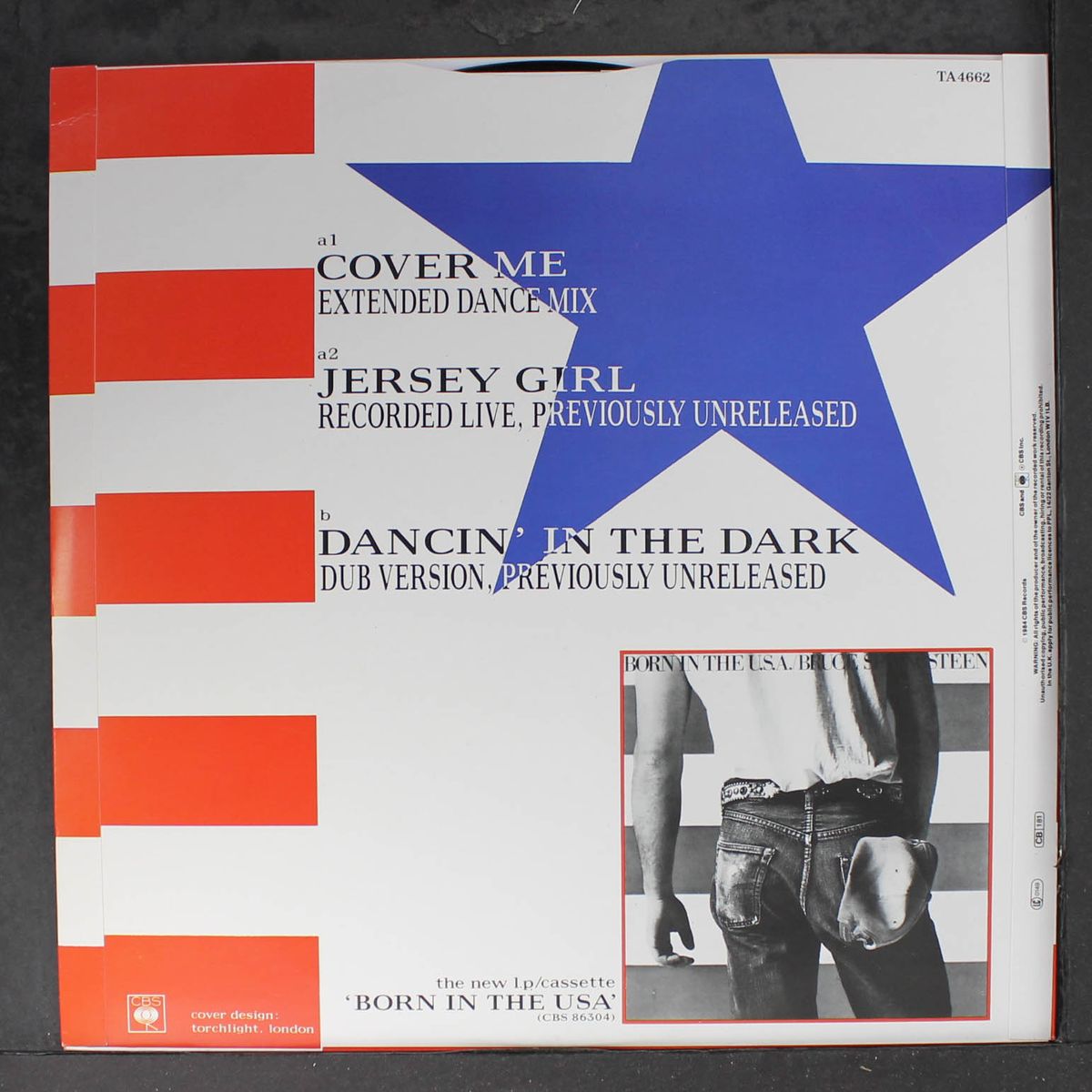 cover me (extended remix) / jersey girl (live) / dancing in the dark (dub) by BRUCE SPRINGSTEEN