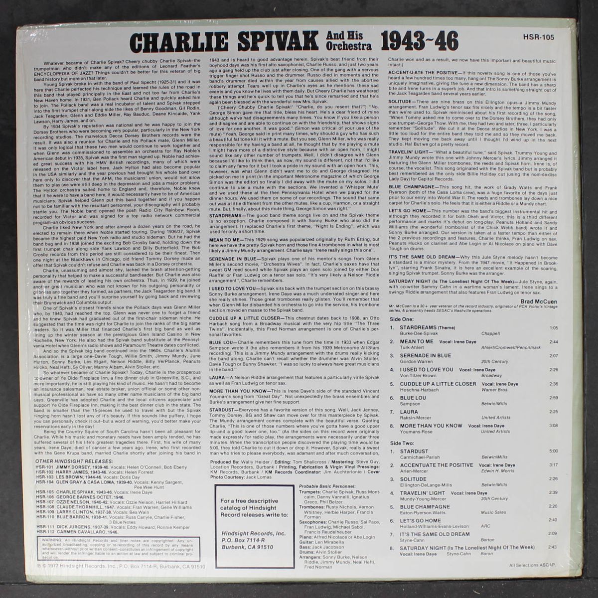 the uncollected 1943-46 by CHARLIE SPIVAK