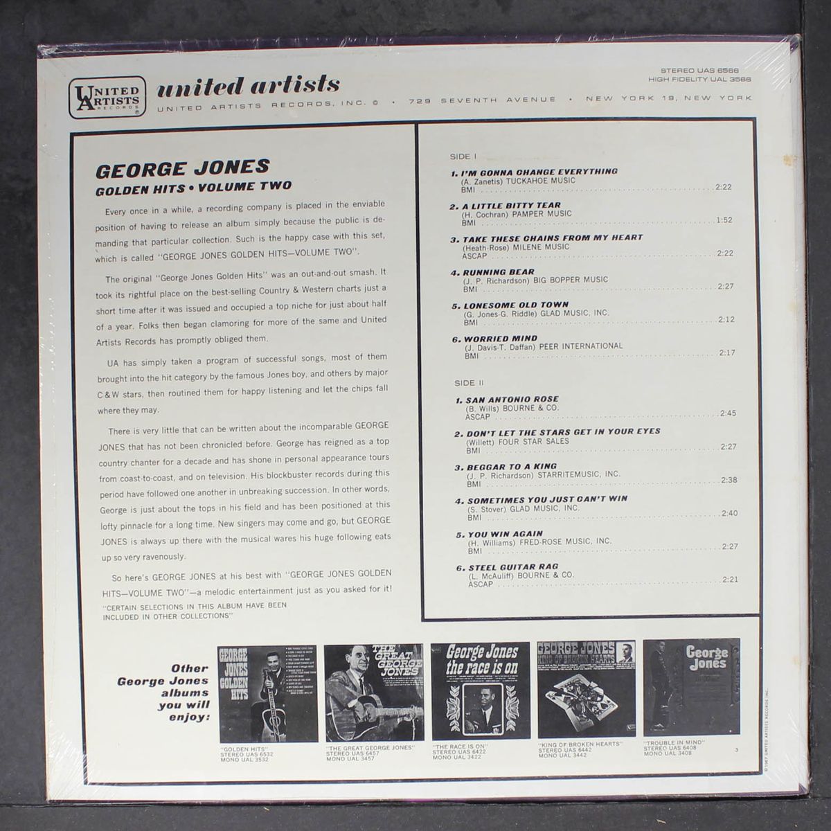 golden hits, vol. 2 by GEORGE JONES
