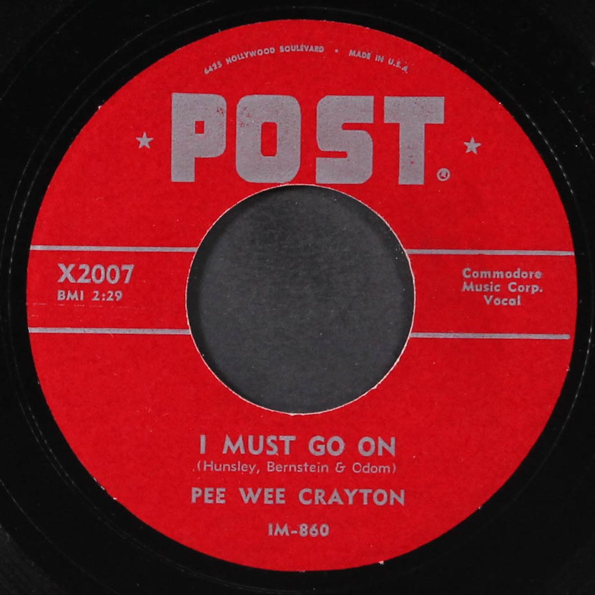 don't go / i must go on by PEE WEE CRAYTON