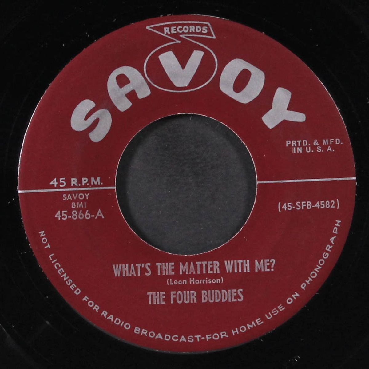 what's the matter with me? / sweet tooth for my baby by FOUR BUDDIES