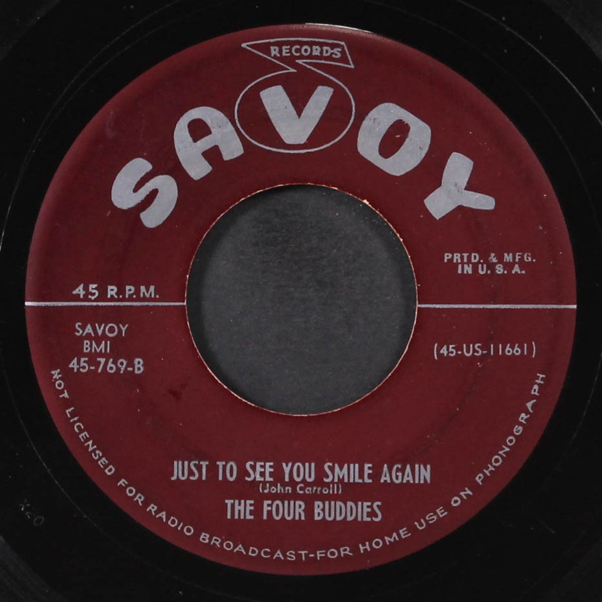 i will wait / just to see you smile again by FOUR BUDDIES