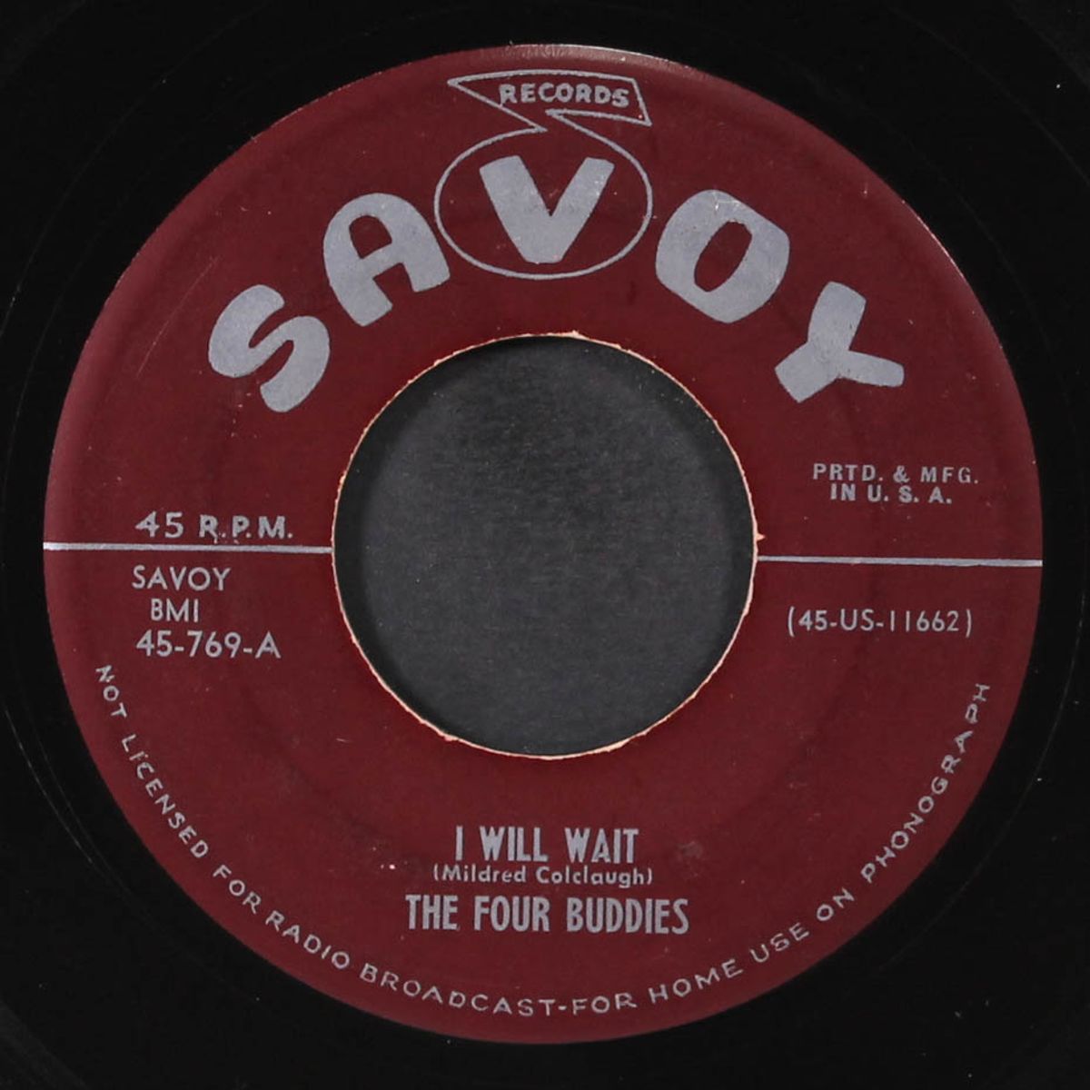 i will wait / just to see you smile again by FOUR BUDDIES