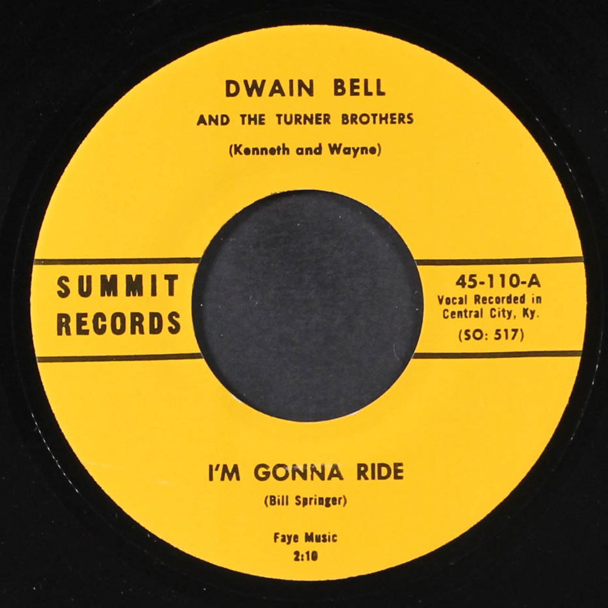 rock and roll on a saturday night / i'm gonna ride by DWAIN BELL