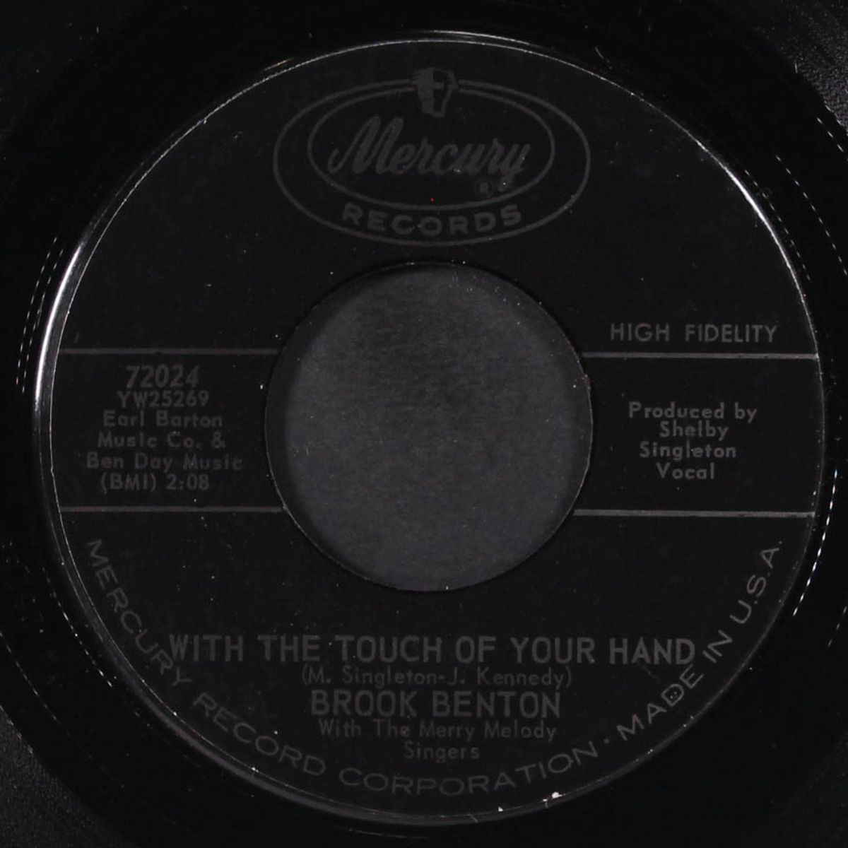 lie to me / with the touch of your hand by BROOK BENTON
