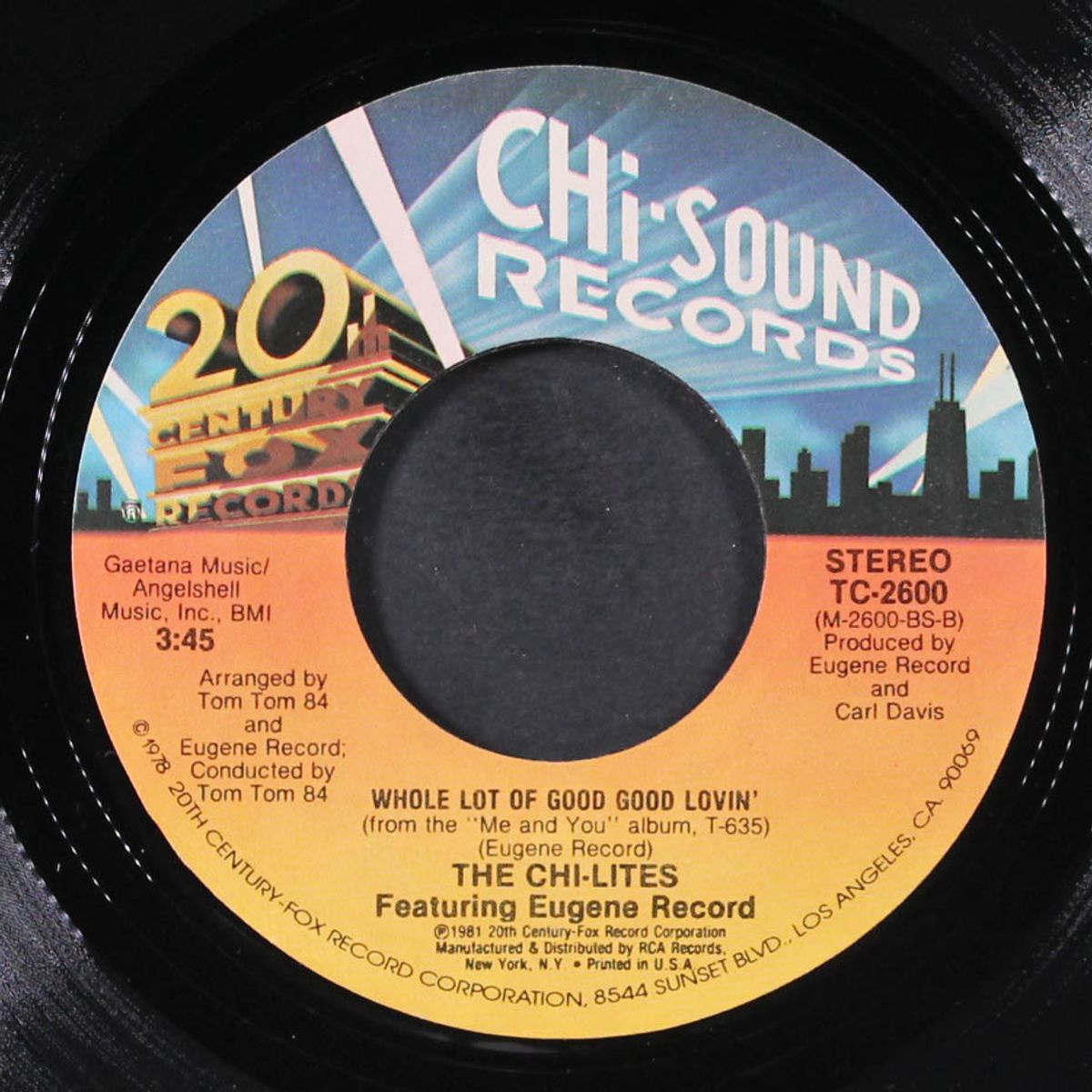whole lot of good good lovin' / hot on a thing by CHI-LITES