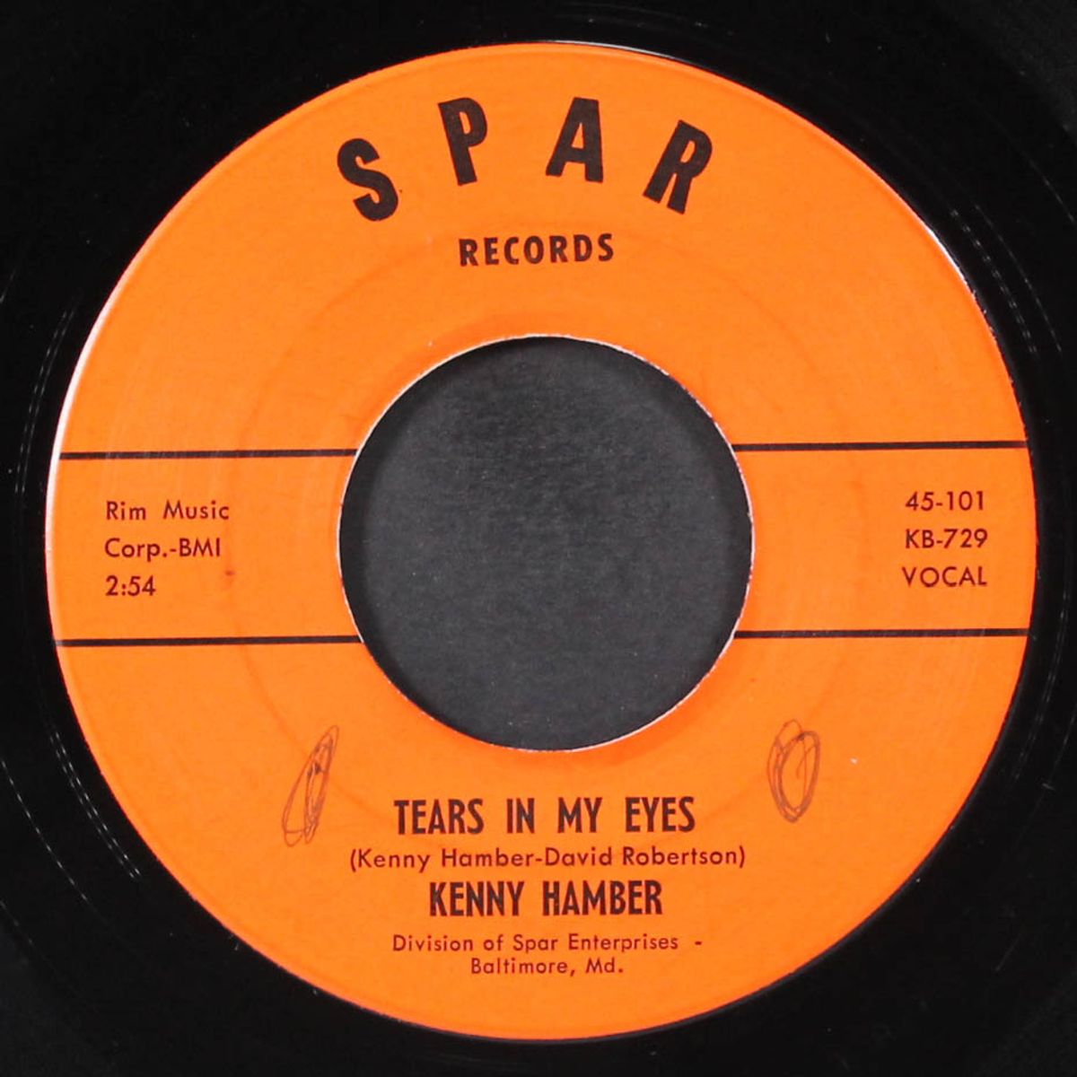 do the hully gully / tears in my eyes by KENNY HAMBER