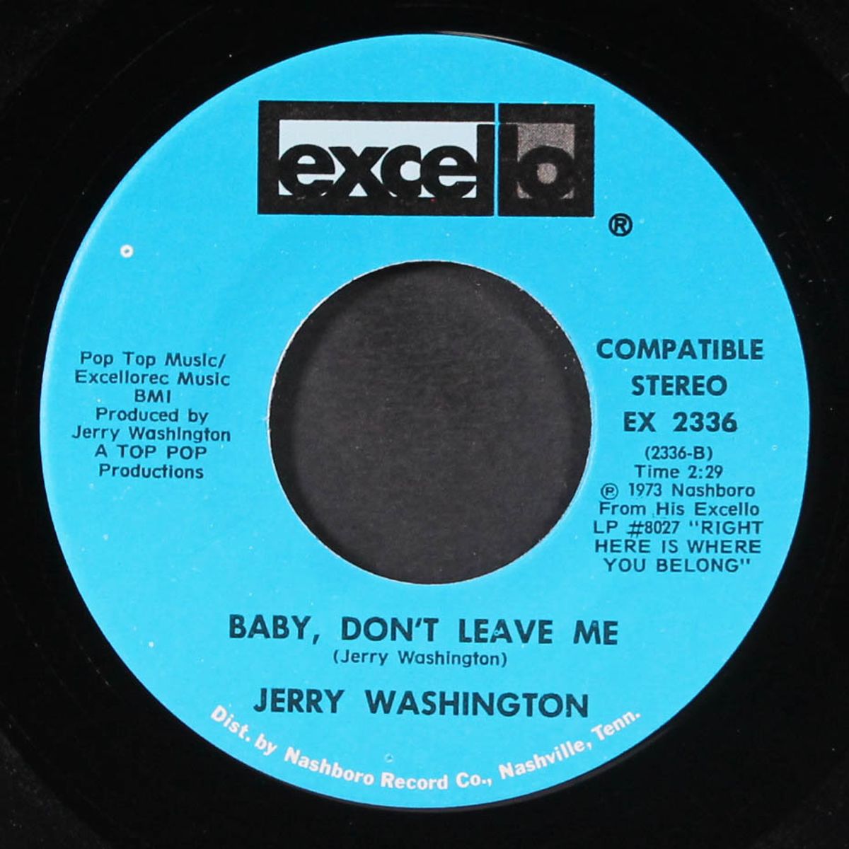 baby don't leave me / let me love you right or wrong by JERRY WASHINGTON