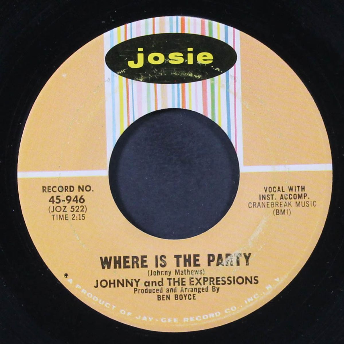 something i want to tell you / where is the party by JOHNNY & EXPRESSIONS