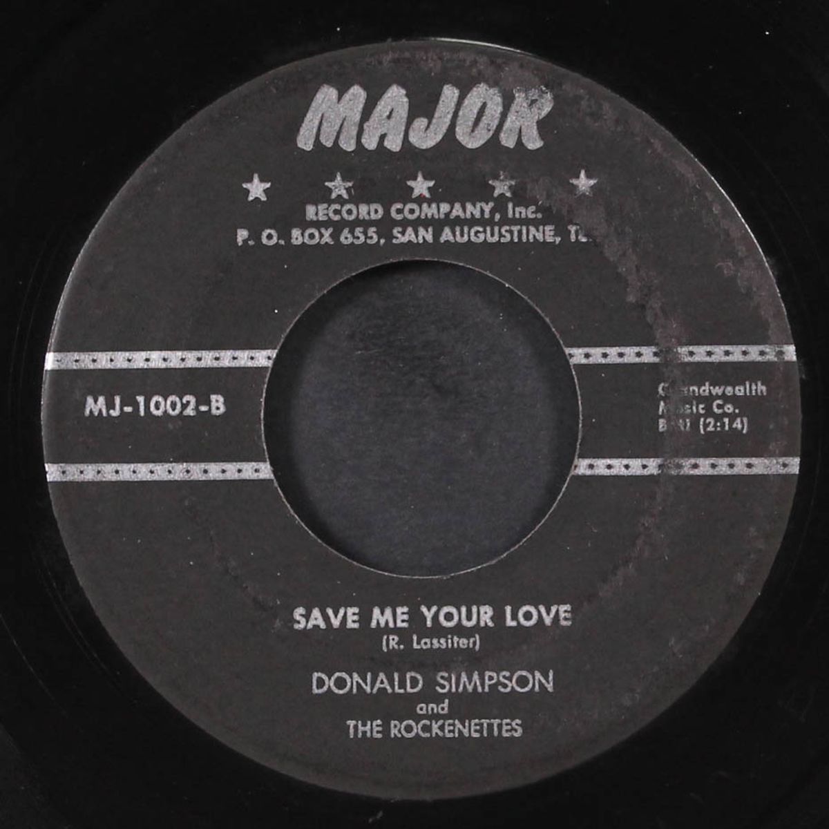 save me your love / woe-oh baby by DONALD SIMPSON