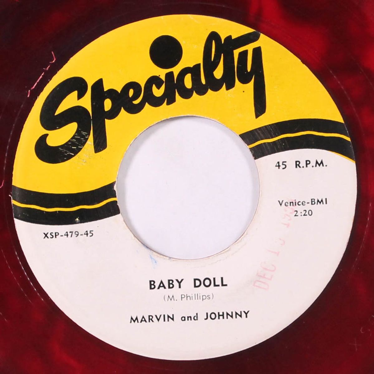 baby doll / i'm not a fool by MARVIN & JOHNNY