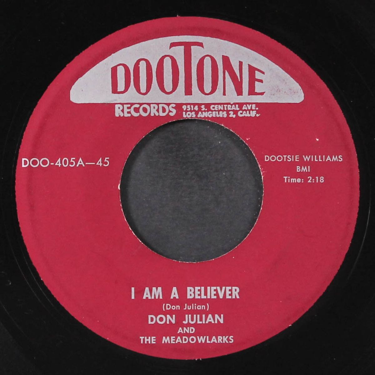 i am a believer / boogie woogie teenage by DON JULIAN & MEADOWLARKS