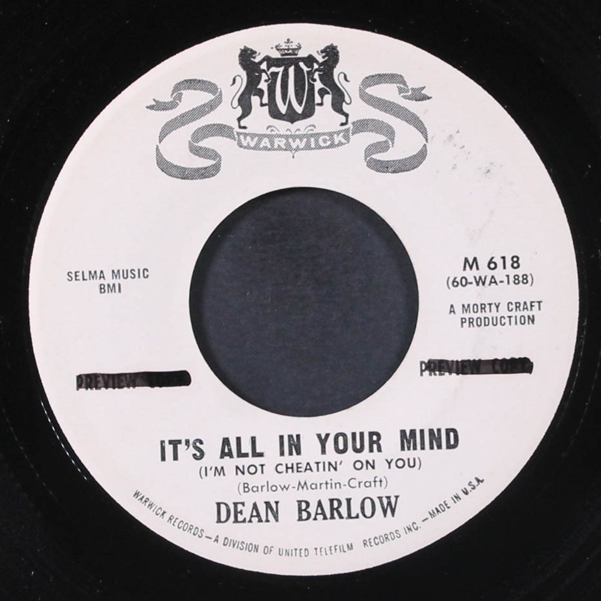it's all in your mind / friendly people by DEAN BARLOW