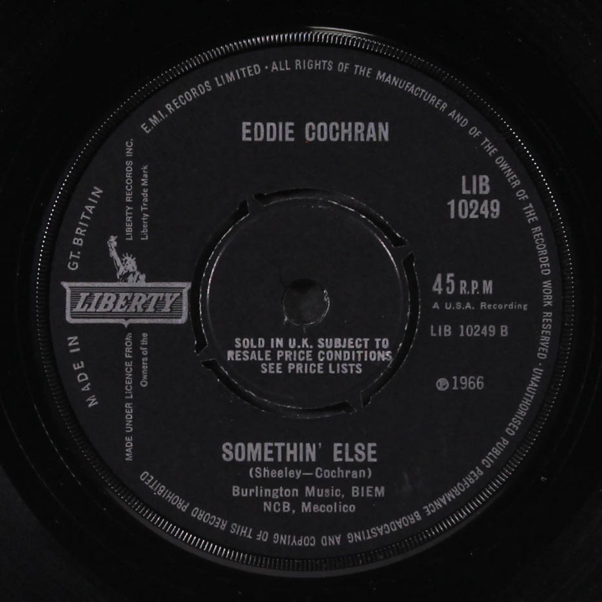 three stars / somethin' else by EDDIE COCHRAN