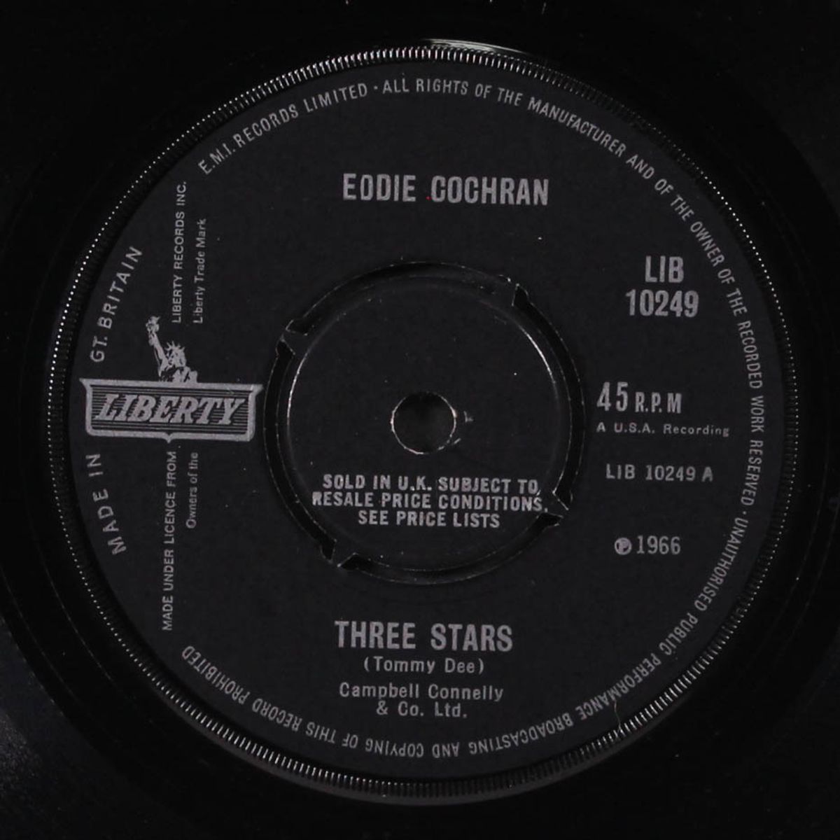 three stars / somethin' else by EDDIE COCHRAN