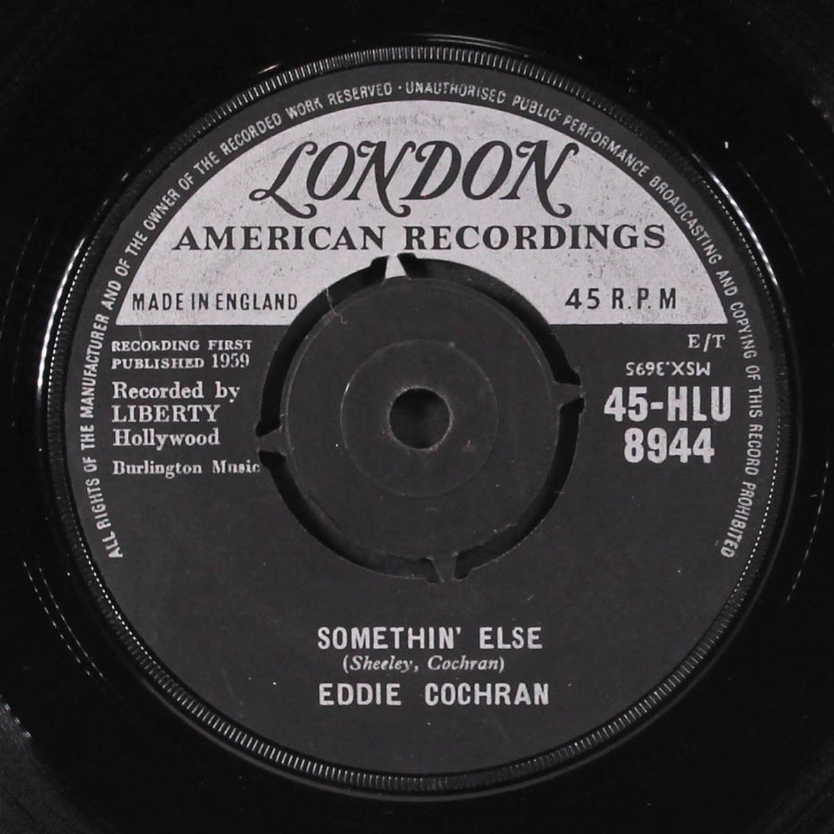 somethin' else / boll weevil song by EDDIE COCHRAN