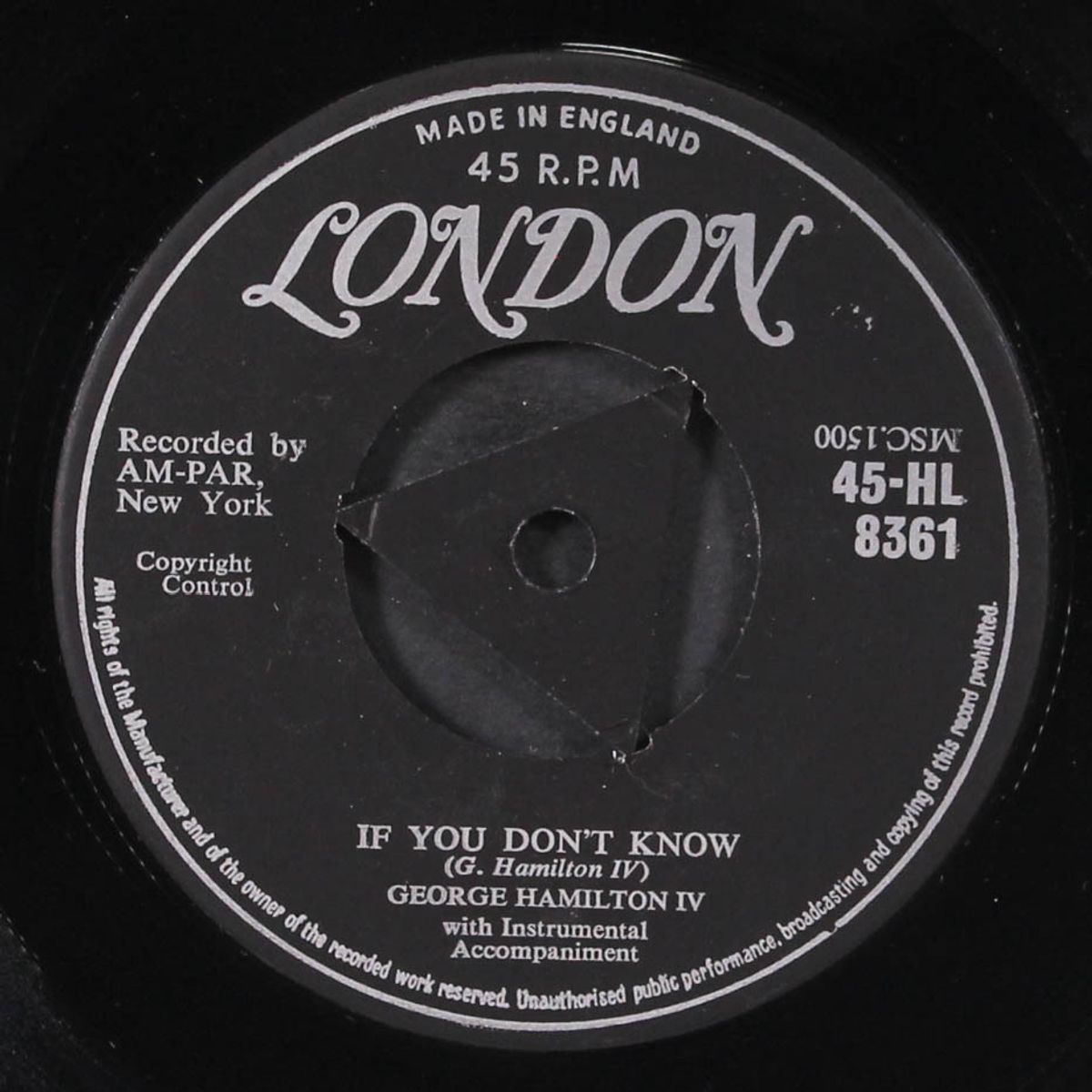 if you don't know / a rose and a candy bar by GEORGE HAMILTON IV