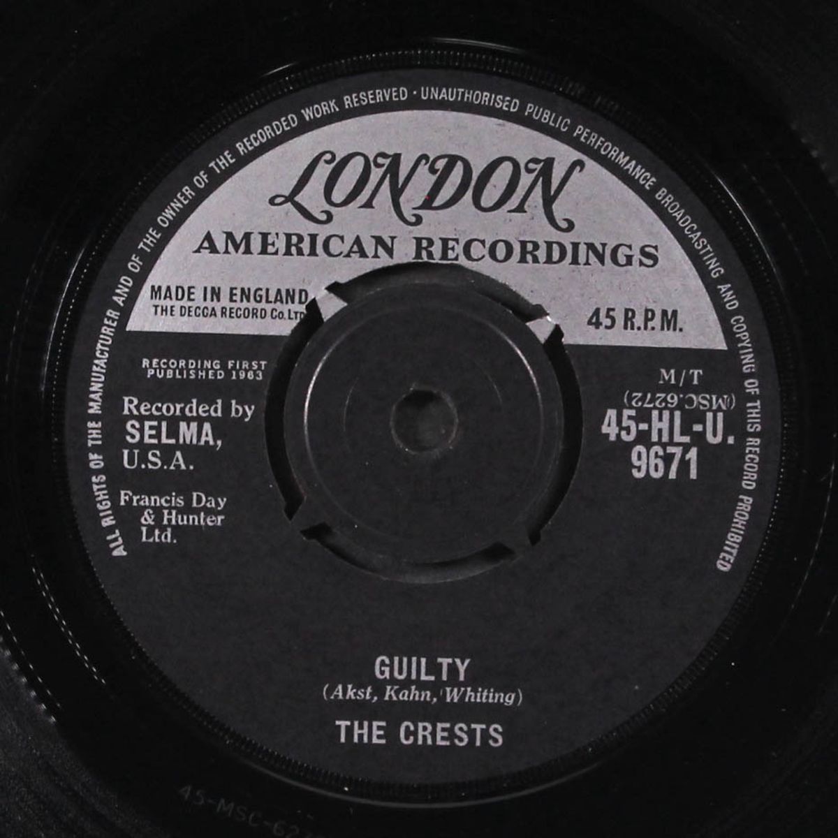 guilty / number one with me by CRESTS
