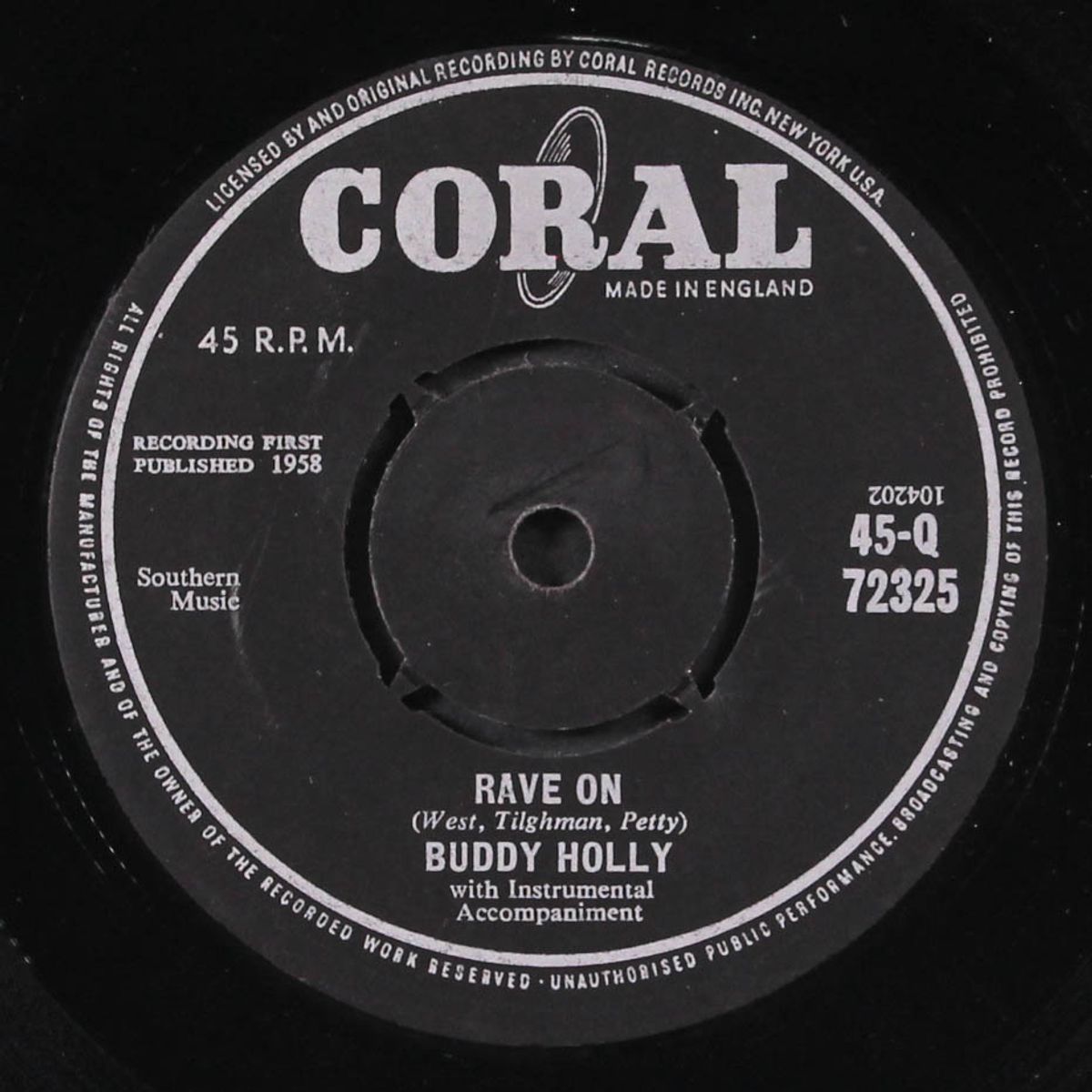 rave on / take your time by BUDDY HOLLY