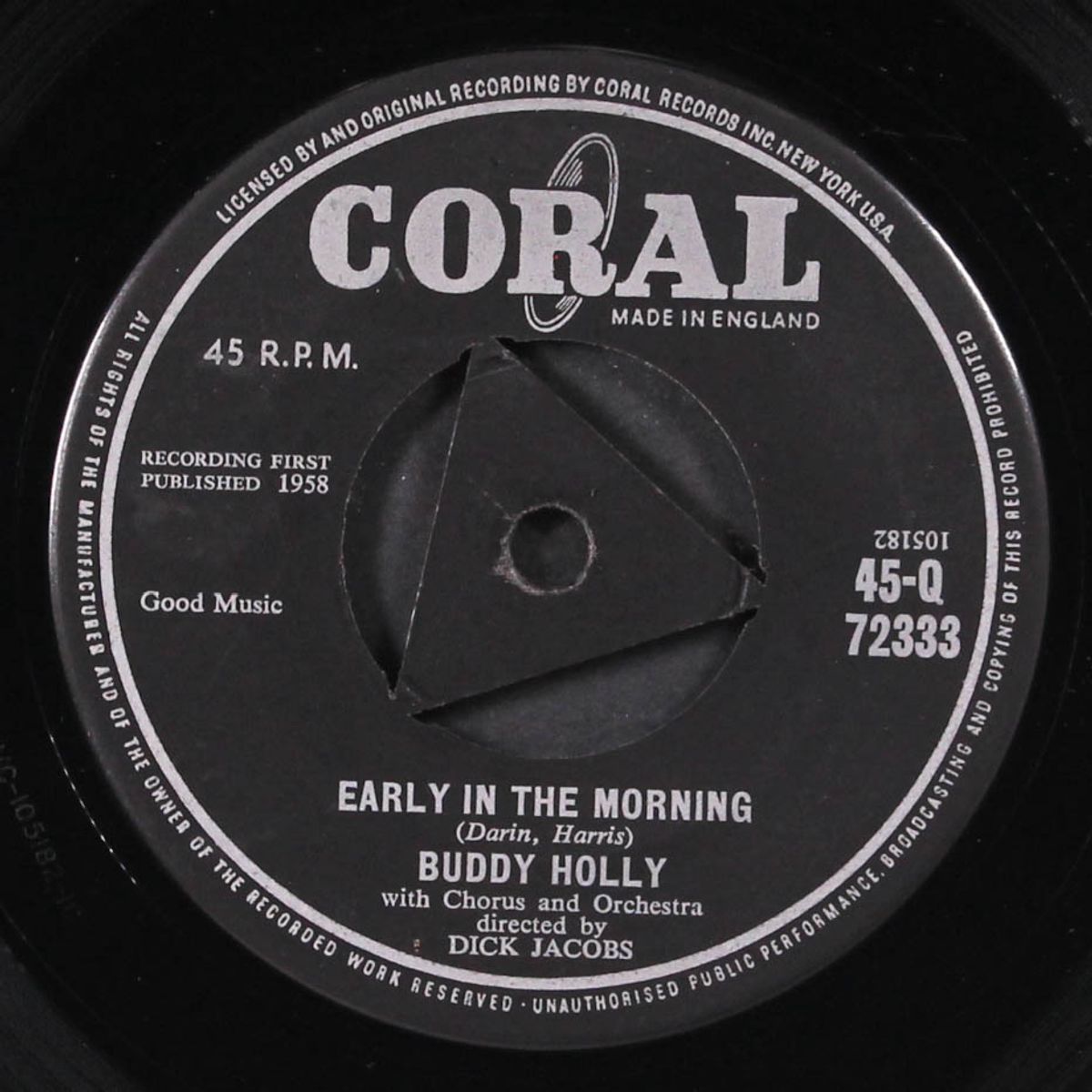 early in the morning / now we're one by BUDDY HOLLY