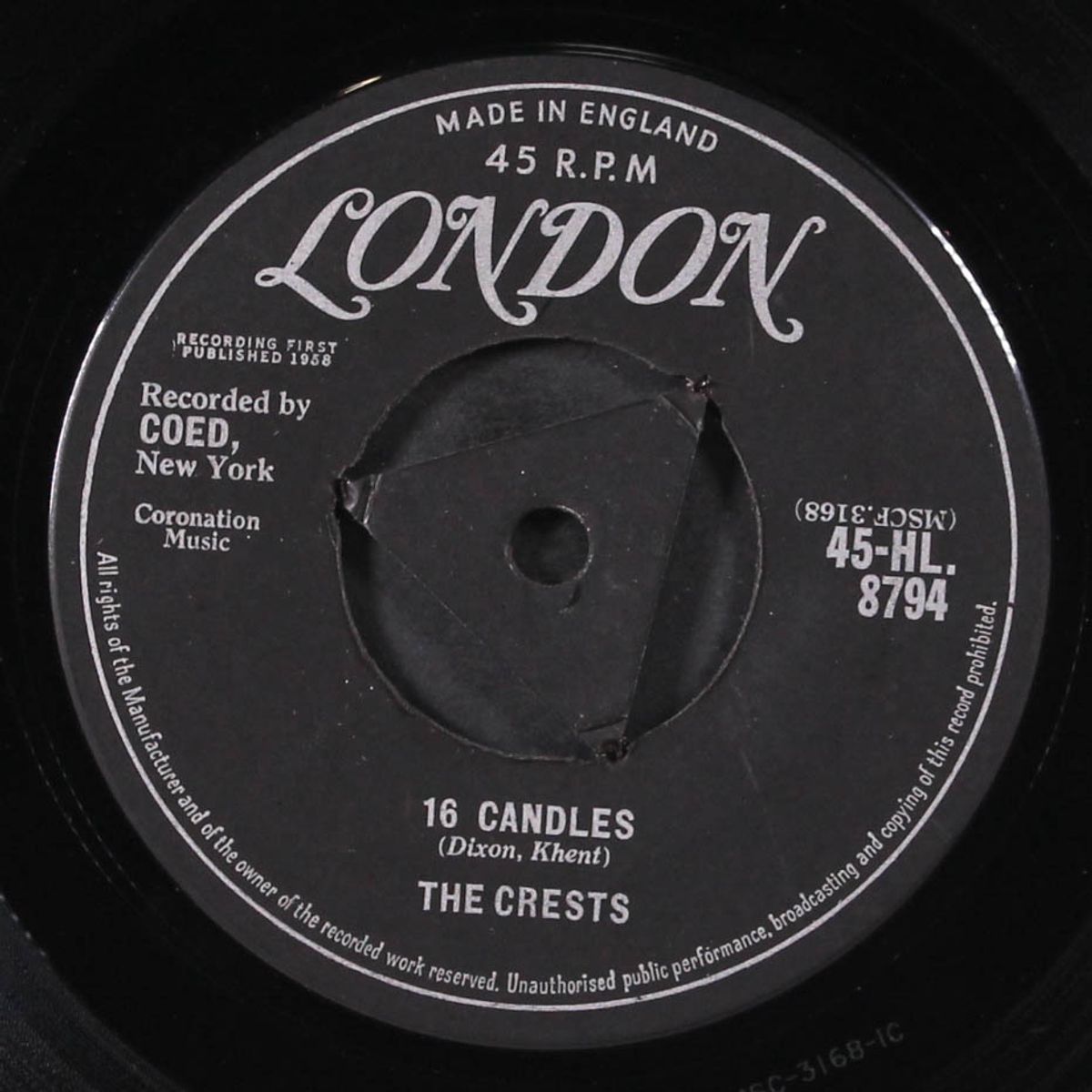 16 candles / beside you by CRESTS
