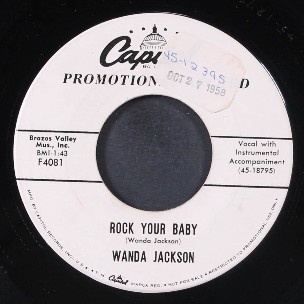 rock your baby / sinful heart by WANDA JACKSON
