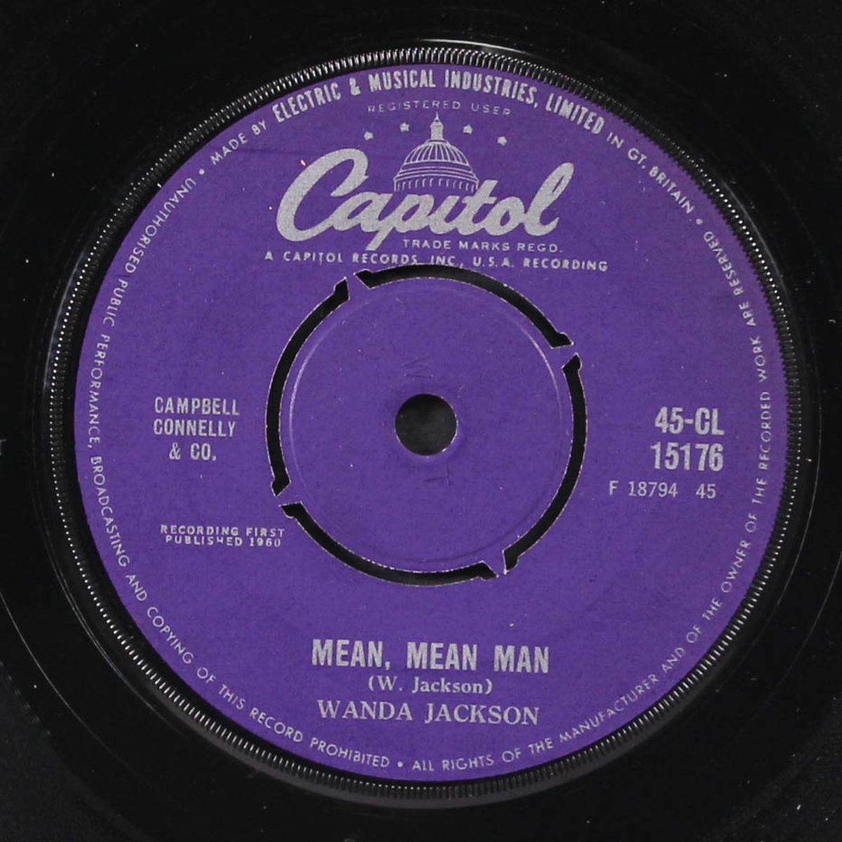 mean, mean man / honey bop by WANDA JACKSON